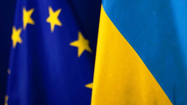 EU-Flagge, Flagge Ukraine
