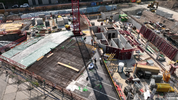 Bild: SWR Drohnenaufnahme einer Baustelle