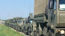 Auf den Straßen Rumäniens waren in den vergangenen Tagen sehr viele Militärkonvois unterwegs.
