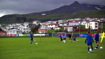 Fußball-Training in Olafsvik