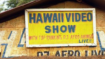 Schild mit der Aufschrift "Hawaii-Video-Show"
