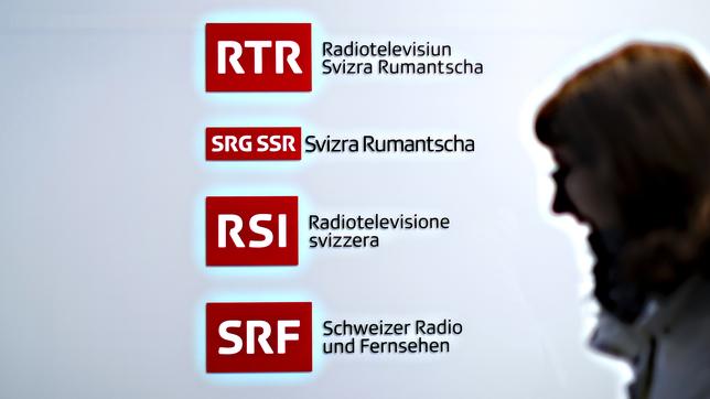 Mehrsprachige Logos des Schweizer Radio und Fernsehens