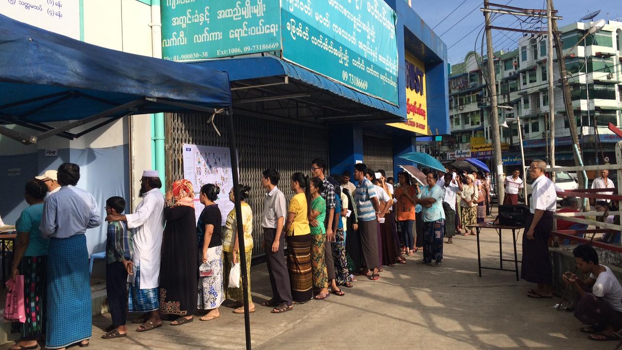 Myanmar am Wahltag 