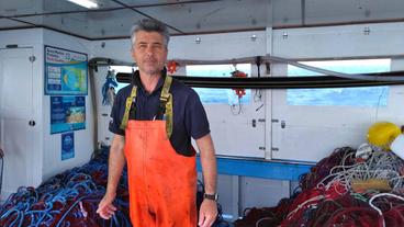 Fischer Gianni Collelli auf seinem Schiff