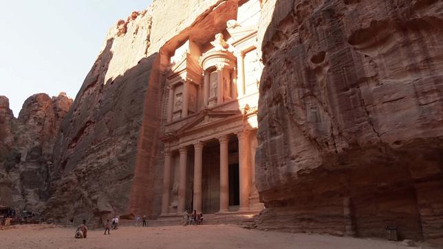 Grabtempel in Petra, Jordanien