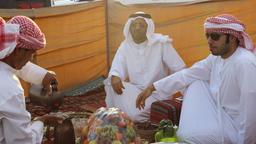 Rechts im Bild: unser Protagonist Raqaab. Tagsüber tätig in einer Behörde, ab spätestens 15:00 Uhr mit seinen Vögeln in der Wüste.