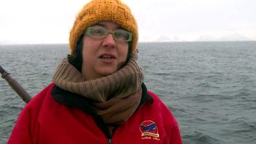 Walforscherin Marta Acosta Plata ist den Walen in Norwegen auf der Spur.