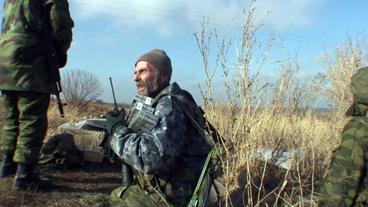 Freiwilliger russischer Kämpfer in der Ukraine