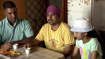Sukhraj Singh Brar mit seiner Tochter