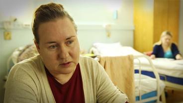 Bild: SWR Eine Patientin in einem Krankenhaus in Moskau.