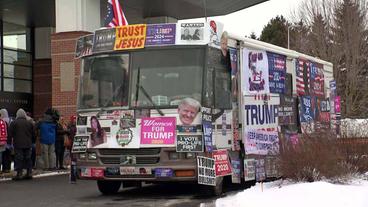 Wahlkampf-Bus von Donald Trump