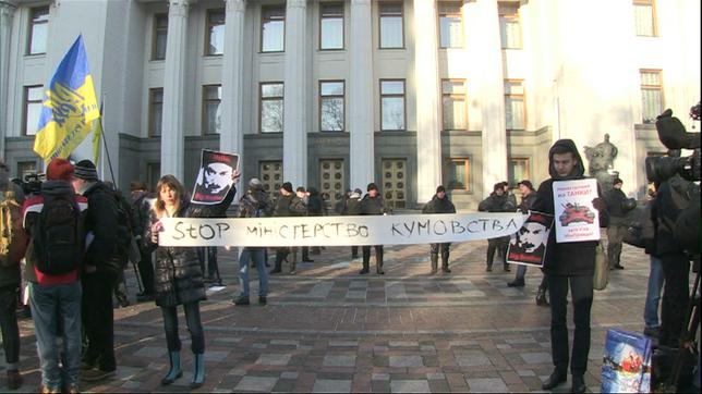 Demonstration ukrainischer Journalisten