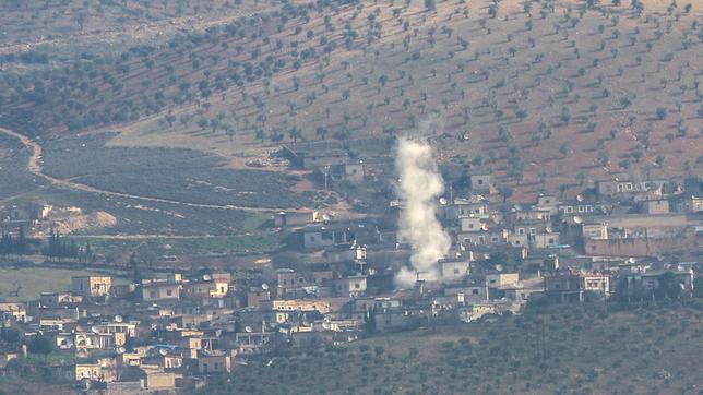 Türkisches Militär beschießt Stellungen der YPG in der Nähe von Hatay am 27.1.2018