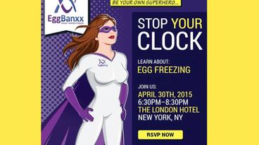 Plakat für eine Eggfreezing-Party