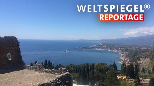 Sizilien: Blick auf Taormina