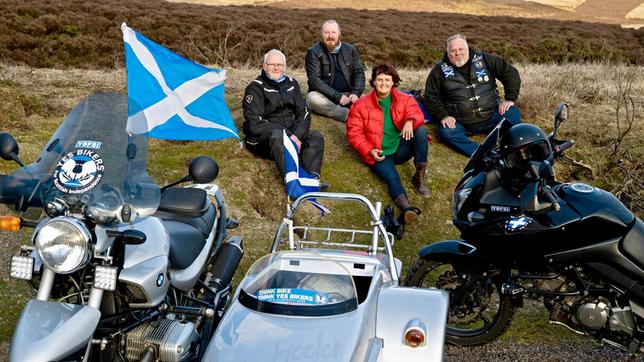 YES BIKERS - Für die schottische Unabhängigkeit