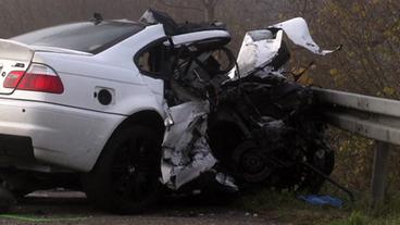 Auto nach einem Unfall