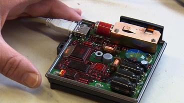 Blackbox für Pkw geöffnet