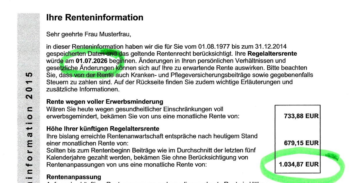 Rentenabzüge selbst ausrechnen - Geld-Check - ARD | Das Erste