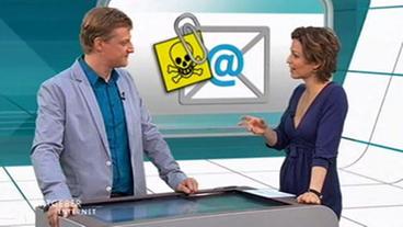 Bild: WDR (TV-Bild) Jörg Schieb und Anna Planken im Studio