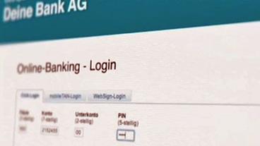 Bild: WDR (TV-Bild) Dateneingabe auf einer gefälschten Webseite
