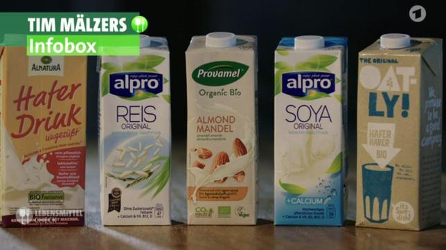 Auswahl an Milchersatzprodukten