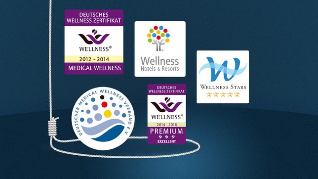 Bild: Pressestelle des jeweiligen Verbandes/Montage: SWR Wellnesssiegel in Deutschland