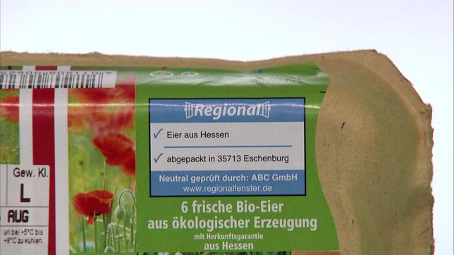 Bild: SWR Eier mit dem "Regionalfenster"