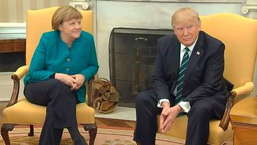Bild: SWR/ECO Media Angela Merkel beim Staatsbesuch in Washington im März 2017