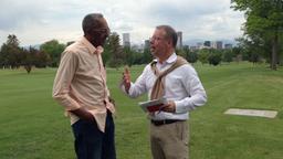 James Taylor mit ARD Amerika-Korrespondent Stefan Niemann in Denver/Colorado