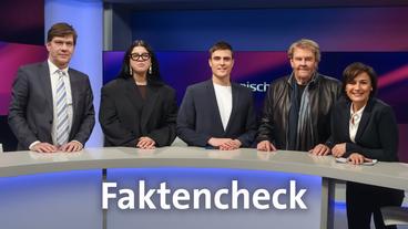 Bild: WDR/Oliver Ziebe Die Gäste (v.l.n.r.): Christoph Schwennicke, Yasmine M’Barek, Constantin Schreiber, Howard Carpendale