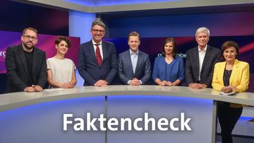 Bild: WDR/Oliver Ziebe Die Gäste (v.l.n.r.): Paul Ronzheimer, Anna Lehmann, Wolfram Weimer, Helge Fuhst, Katrin Göring-Eckardt, Michael Otto