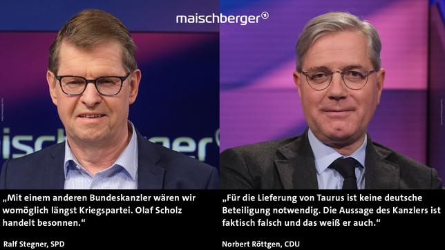 Ralf Stegner und Norbert Röttgen
