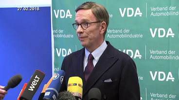 Bild: Das Erste Präsident des Verbandes der Automobilindustrie, Matthias Wissmann, Ende Februar.