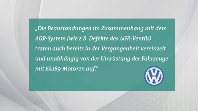 Bild: Das Erste Antwort von VW auf "Plusminus"-Anfrage