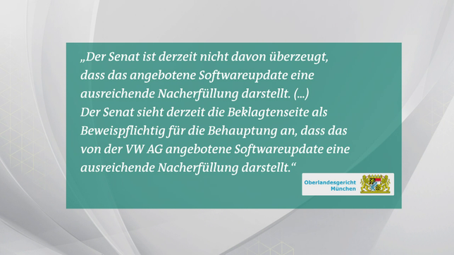 Bild: Das Erste Auszug aus einer Verfügung des Oberlandesgerichts München