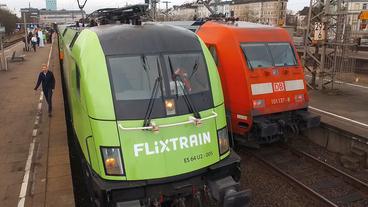 Flixtrain und DB-Lok