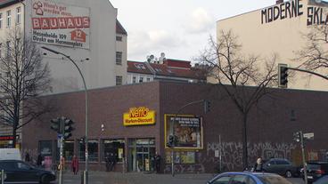 Bauplatz auf einem Discounter