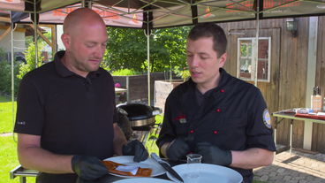 Bild: SWR Die Fleischexperten begutachten das Grillfleisch