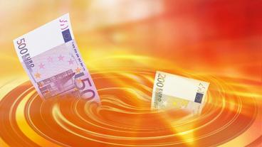 Geld verschwindet im Strudel