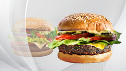 Grafik: Vegetarischer Burger