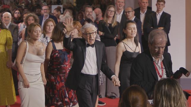 Woody Allen auf dem roten Teppich von Venedig