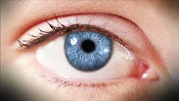 Nahaufnahme von einem Auge.