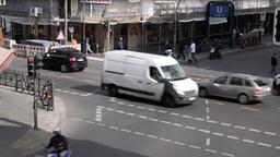Aufsicht auf eine Kreuzung in Berlin Neuklln. 