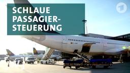 Ein Flugzeug wird entladen