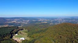 Luftaufnahme von Bibracte