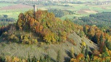Der frühere Vulkan "Rauhe Kulm" in der Oberpfalz
