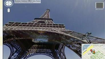 Der Eiffelturm bei Google Street View