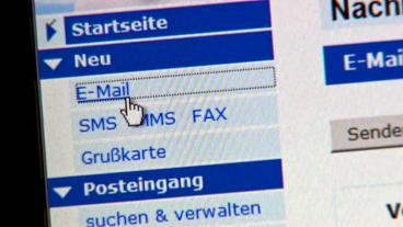 E-Mail-Programm auf einem Computer-Bildschirm