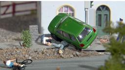 Unfallszene im Modellmastab